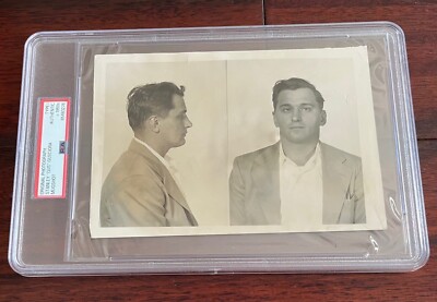 1950's TYPE 1 MUGSHOT STANLEY ''GUS'' GUSCIORA MAFIA BRINKS ROBBERY *PSA CERTIFIED