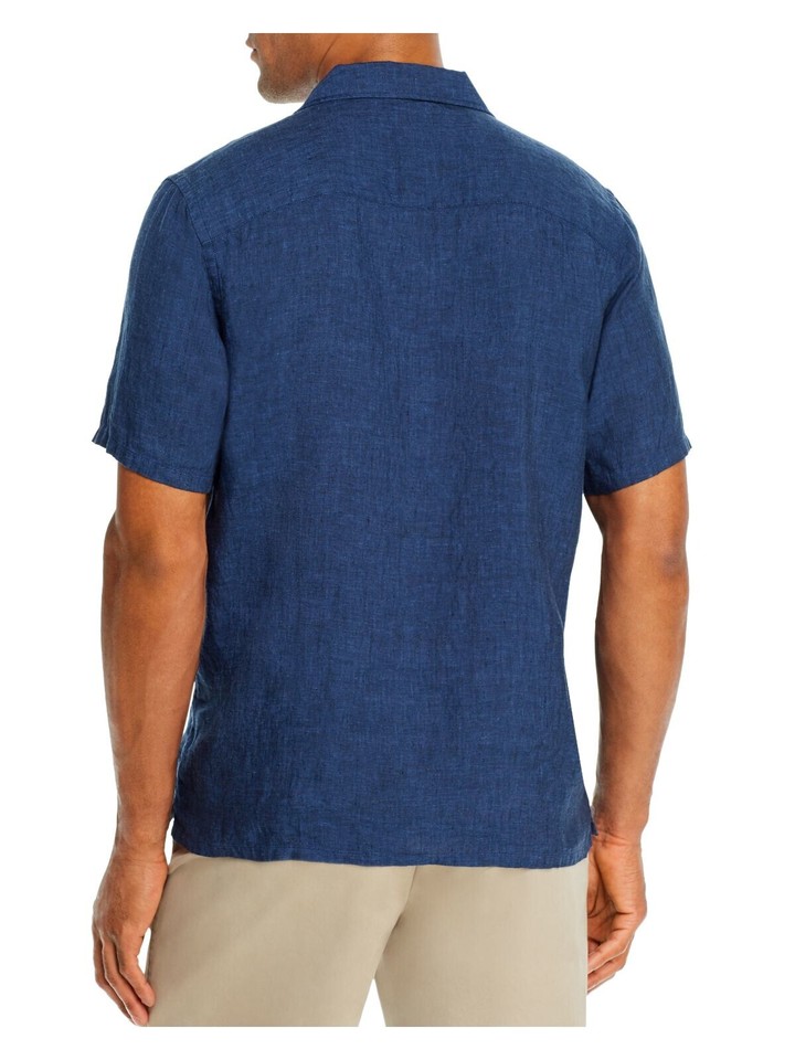 Designer Brand Mens Navy Classic Fit Button Down Casual Shirt L eBay