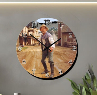 Old West Festus Gunsmoke Wall Hanging Wall Clock Time Piece