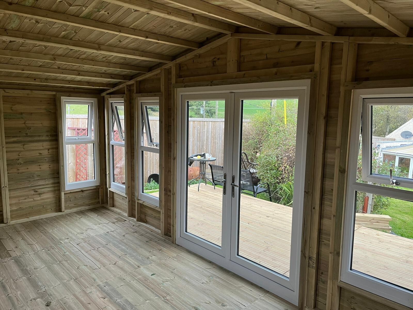 20X10 GARDEN SUMMER HOUSE/ BAR/GAMES ROOM TANALISED SUPER HEAVY DUTY