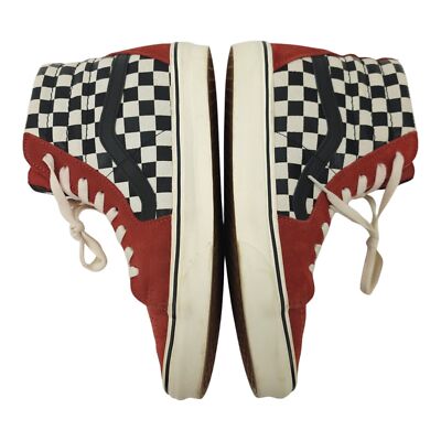 Vans SK8-HI Desert Snake Checkerboard Chili Oil Suede Mens 9  display picture 3