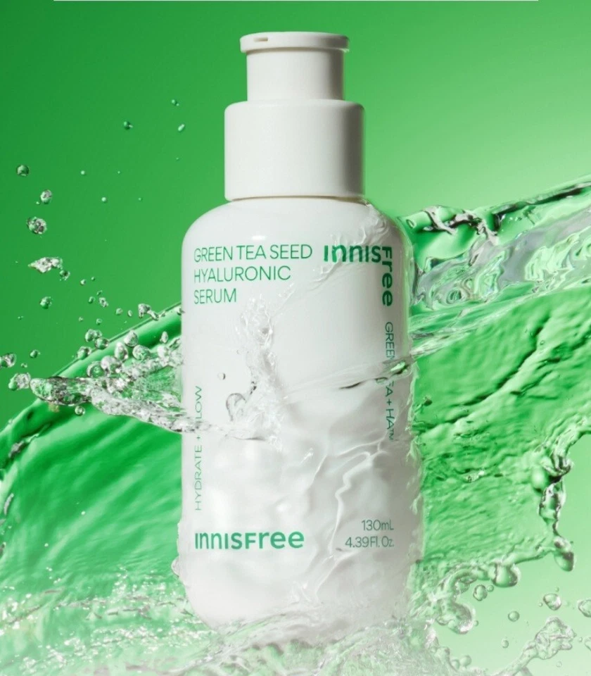 [INNISFREE] Green Tea Seed Hyaluronic Serum Jumbo Size 130ml + Trio Kit Korea - image 2 of 4