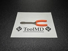 Snap-on Tools USA NEW ORANGE Soft Grip 7" Long Mini Diagonal Cutters 808CF