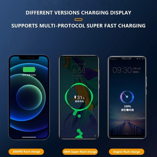 10000mAh Power Bank 66W PD USB-C Schnellladefunktion mit LED Anzeige Handyakkus - Zdjęcie 6 z 12