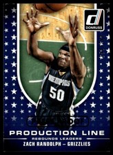 2014-15 Donruss Production Line Rebounds Zach Randolph Memphis Grizzlies #9