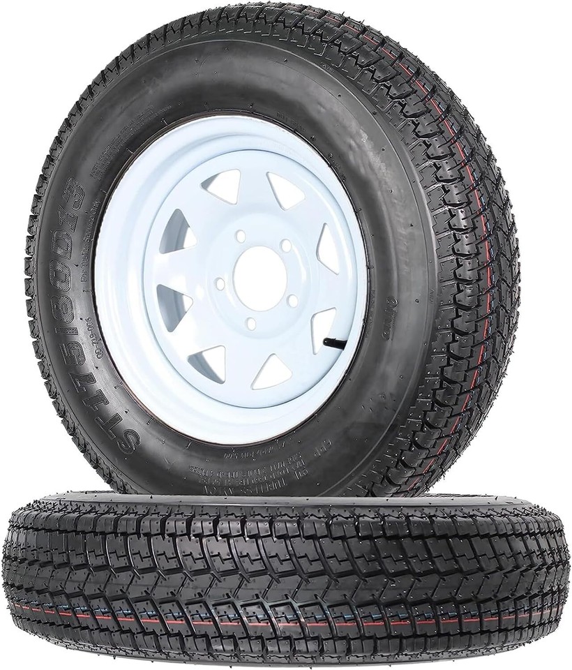 🔥2pack Trailer Tires & Wheels 13