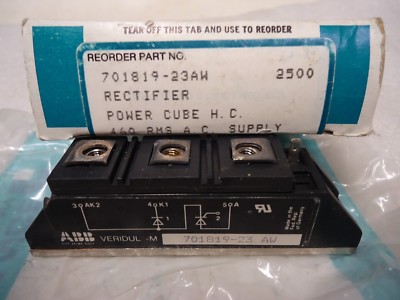 ABB - Reliance 701819-23AW Rectifier Power Cube H.C. 460 RPS AC Supply ''New''