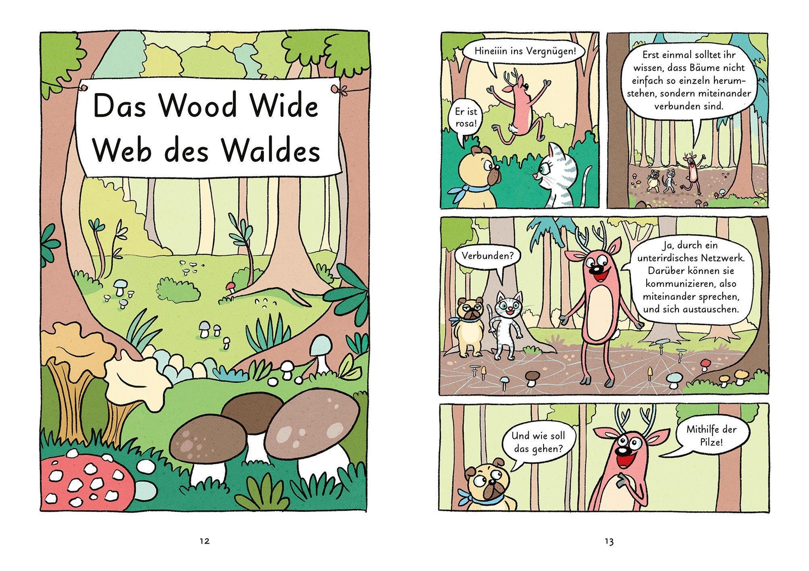 Thumbnail - Mein Abenteuercomic - Mops Und Kätt Entdecken Den Wald | Vera Schmidt