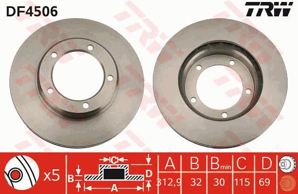 Disques de frein renforcés pour Toyota Land Cruiser 100 4.7 idéal pour traction lourde