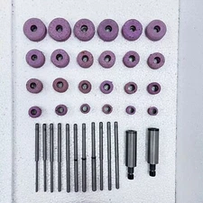 Sioux Valve Seat Grinding Wheels Set 24 Pcs With 11 Pcs Pilots + 2x Stone Holder
