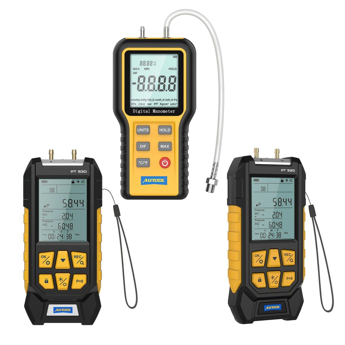 Fieldpiece Gauges Hvac Autool PT530 Digital Differential Manometer -100