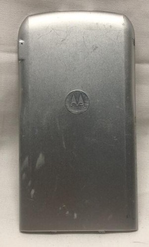 GENUINE Motorola SLVR L2 BATTERY COVER door SILVER cell phone back panel