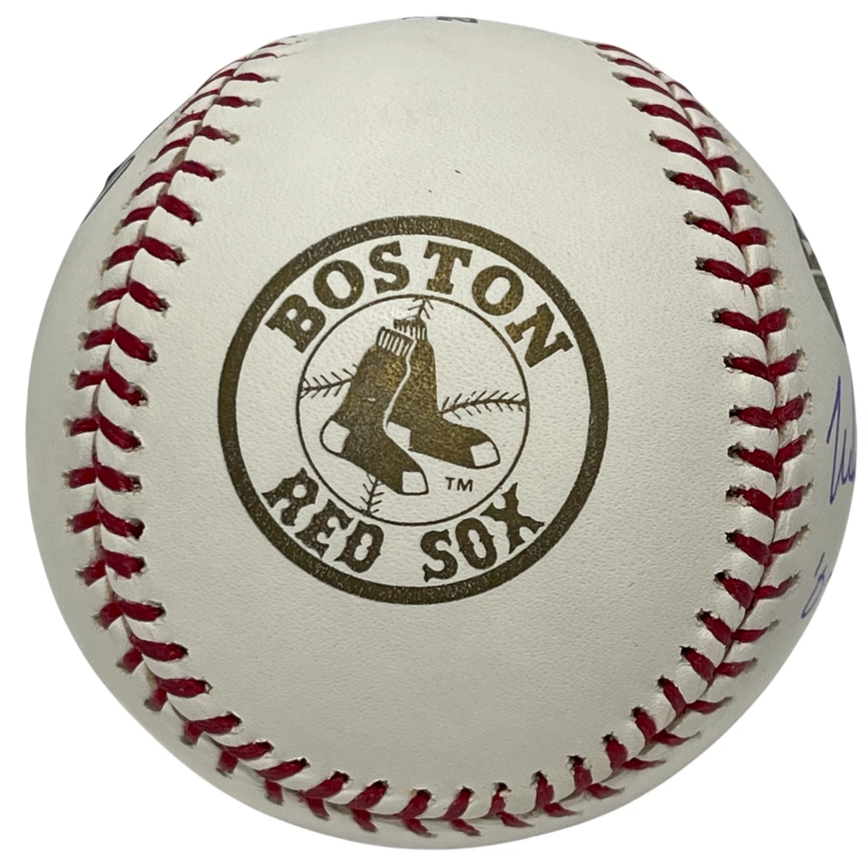 Mike Lowell Firmado 2007 Serie Mundial LE Oro Béisbol con WS MVP Beckett con Certificado de Autenticidad BAS Foto 2 de 4