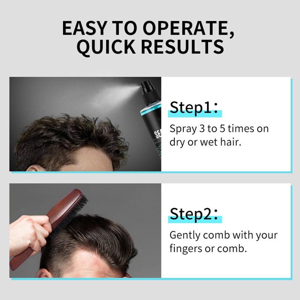 Mens Sea Salt Spray for Hair Organic Hair Texture Spray 240ml High