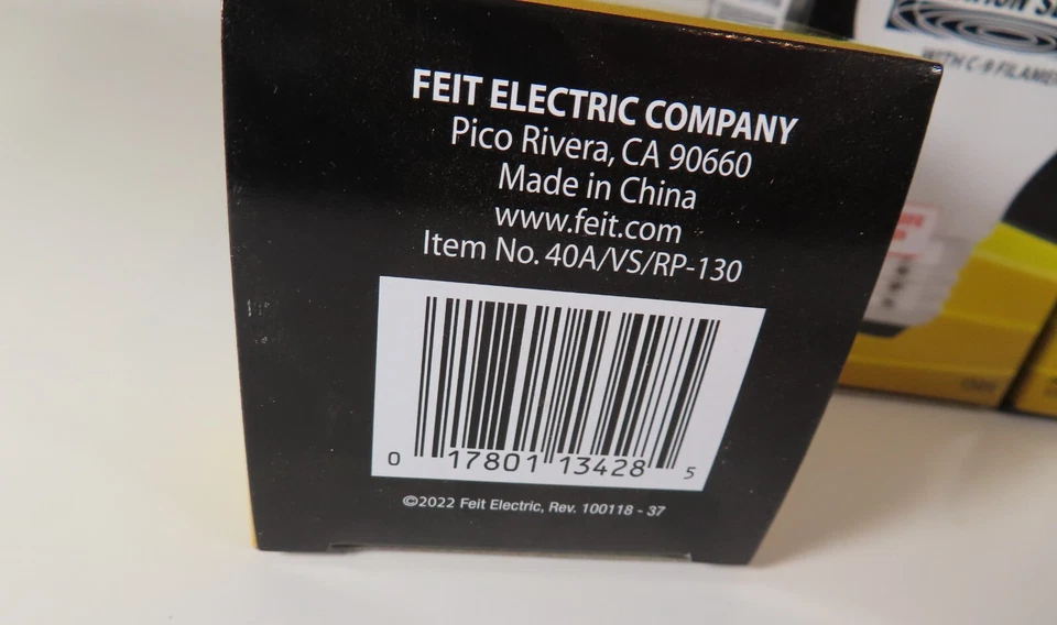 (8) 40w Feit Light Bulbs Frosted Vibration Service A19 40A/VS/RP-130 - Image 4 of 4