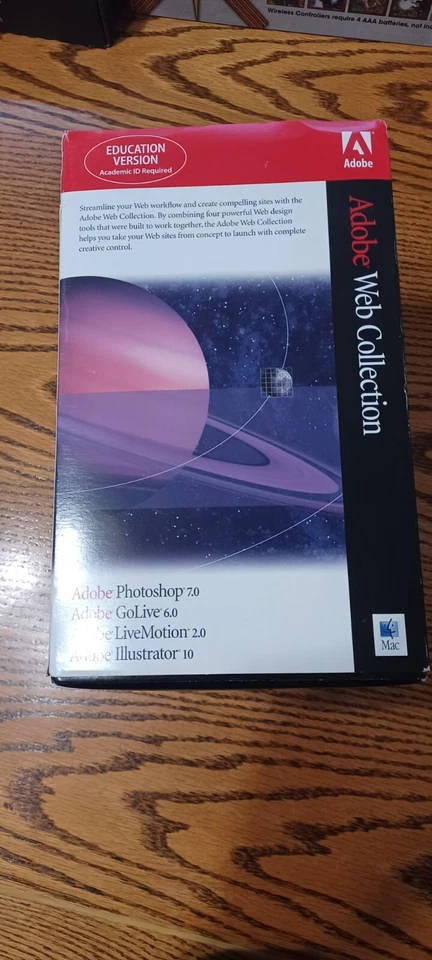 Adobe Web Collection Photoshop 7. 0 Illustrator 10.0 Livemotion 2. Golive 6. 0. - Image 4 of 4