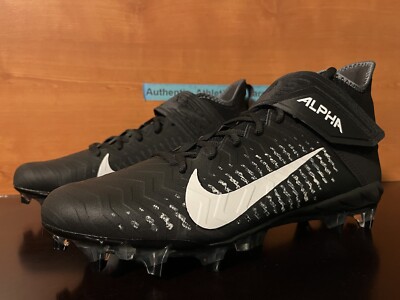 Nike Alpha Menace Pro 2 Mid Football Cleats Black Men display picture 1