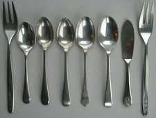 Vintage Cutlery Joblot WMF Pastry Forks, Teaspoons, Elkington Silver Plate 1950s