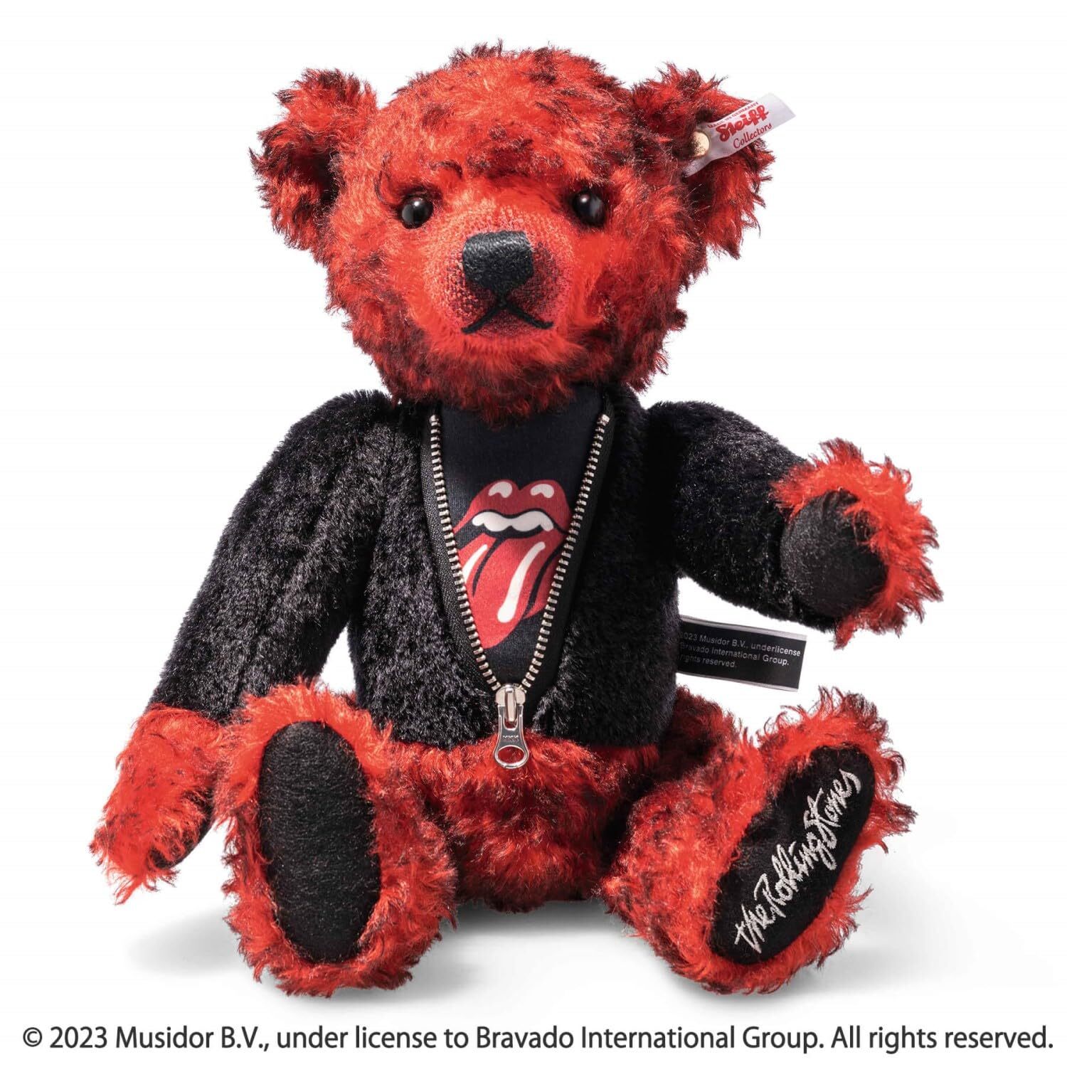 Steiff Rocks! Rolling Stones Teddy Bear - Limited Edition Collectible Teddy Bear