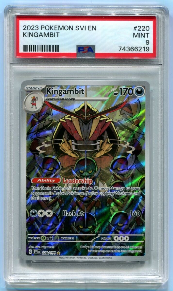 Kingambit PSA 9 - 220/198 Art Rare Pokémon Scarlet & Violet