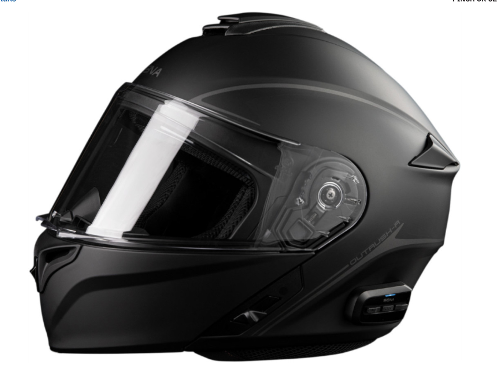 Sena Outrush R Flip-Up Helmet - Matte Black - Small OUTRUSHR