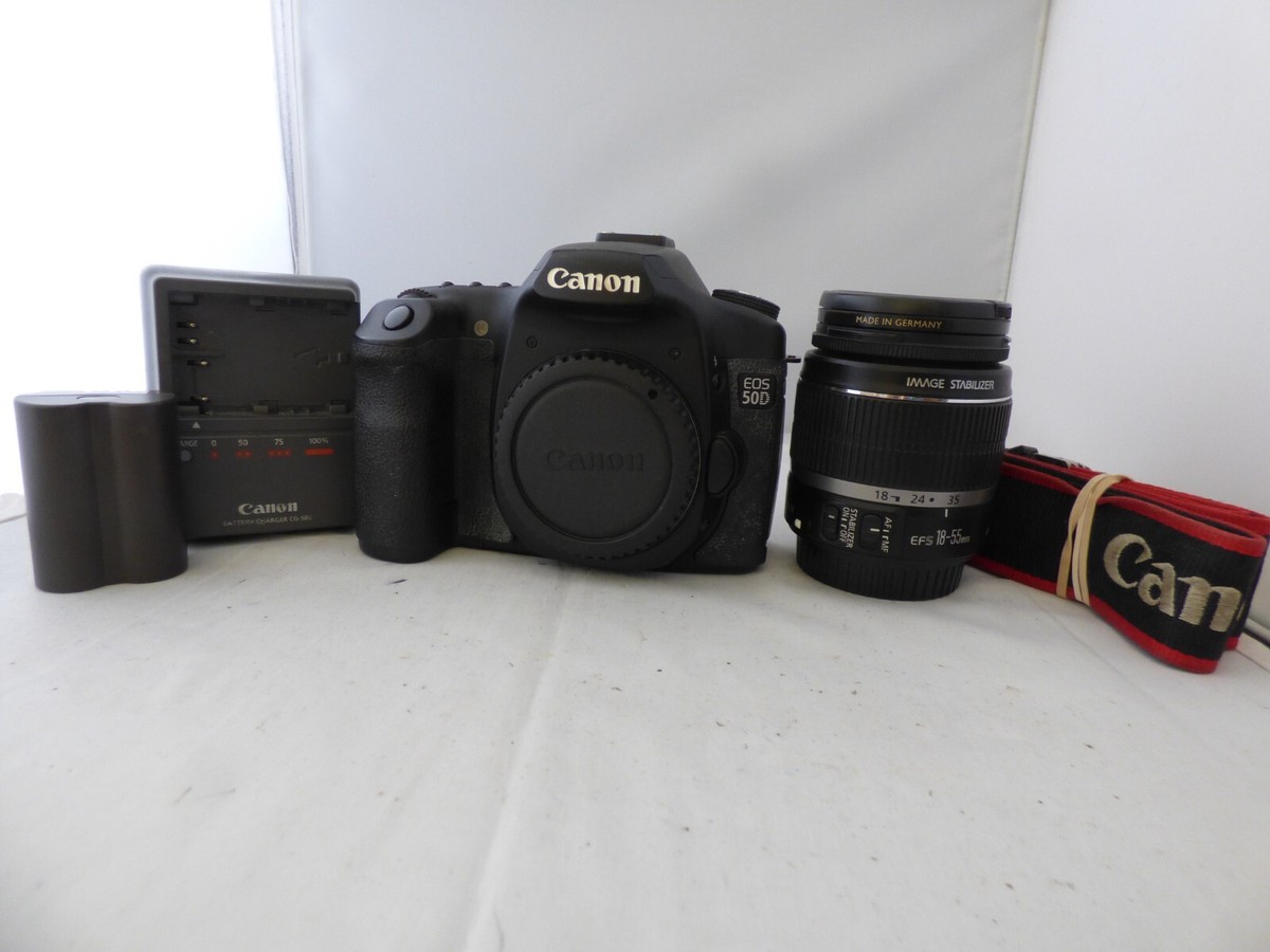 Canon - キャノンD50 Canon EOS 50D 15.1MP Digital SLR Camera - Black (Kit w/ EF