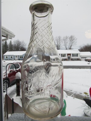 TREQ Milk Bottle Triangle Dairy Farm Buffalo NY ERIE CO 1940 For Goodness Sake