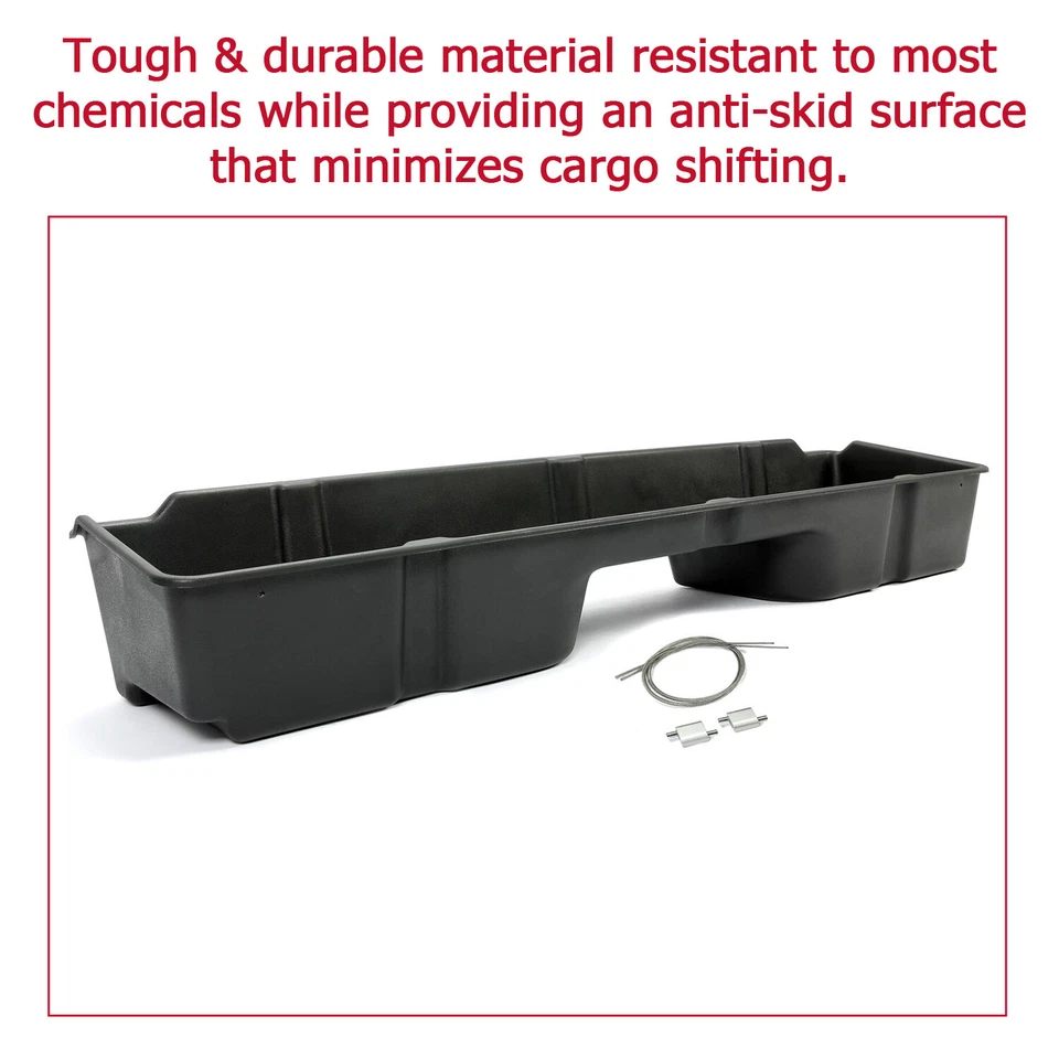 Under seat Storage Box 99-06 fits Chevy/GMC Silverado/Sierra Extended Cab 4-Door - Image 3 of 4