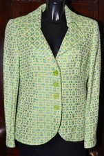 Betty Barclay Lime & Lemon Patterned Jacquard Blazer Jacket Eur0 40 Uk 12 Used