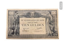 10 Gulden Banknoten Niederlande 1922 Tien Gulden De Nederlandsche Bank Serie DX