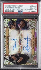 2023 BOWMAN'S BEST FAMILY TREE DUAL AUTOS ANDRUW JONES/DRUW JONES 14/25 PSA 10
