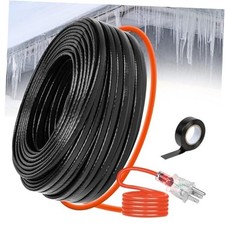3FT 200FT Heat Tape for Water Pipes, -40 F Deicing Heating Cable, Black 6FT