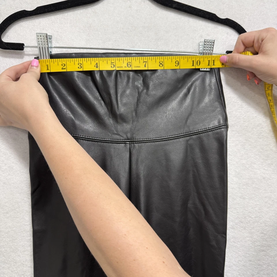 Leggings Casa Blanca Mercado Negro Mujer 00 Imitación Cuero Elastizados Pantalones de tiro alto Foto 3 de 4