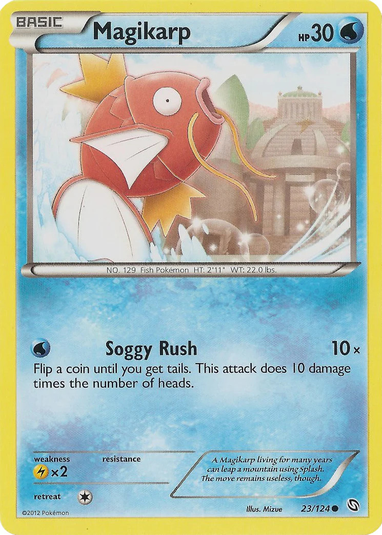 Magikarp (23/124) [Black &amp; White: Dragons Exalted] Lightly Played