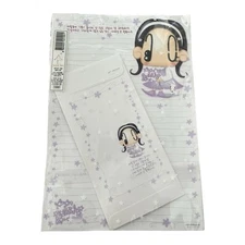 Vintage Anime Mr. K Memo Korean Stationary Writing Note Paper & Envelope Set