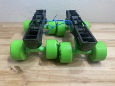 Roller Derby Roller Skate Replacement Truck Plate Wheels Black/Green