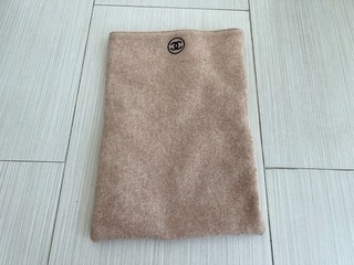 Borsa toilette Chanel chiusura magnetica trucco rosa/beige usata ottima
