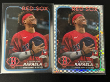 2024 Topps Chrome Update Series Ceddanne Rafaela Base and X-Fractor RC #USC44
