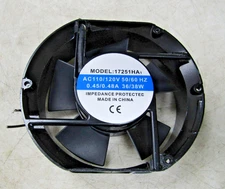 💥UNBRANDED 17251HA1 AXIAL FAN 110/120 VAC 50/60 HZ 0.45/0.48 AMP 36/38W