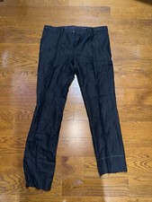 Ralph Lauren Purple Label Black Wool Dress Pants 42 Italy