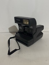 Polaroid One Step 600 Instant Film Camera With Strap Film Tested Works SEE VIDEO
