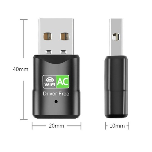 600Mbps 5Ghz 2.4Ghz Card USB Wifi Dongle Adapter USB Dual Band RTL88114528 - Photo 6/7