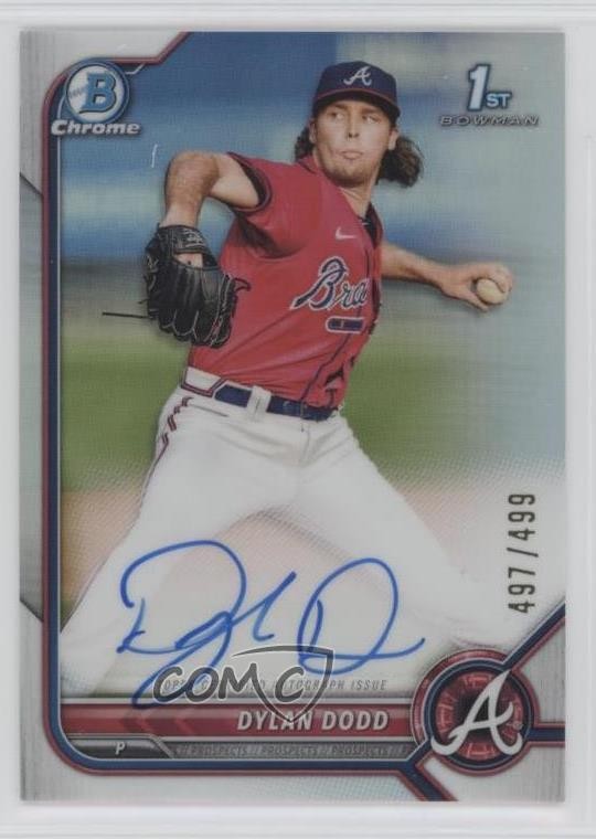 2022 Bowman Chrome Prospect Auto Refractor /499 Dylan Dodd #CPA-DD Auto