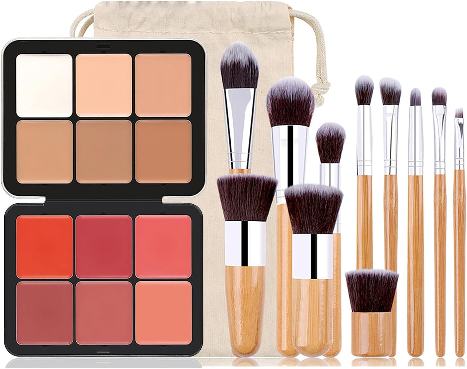Correttore Crema 6 Colori Palette Fard Coprente Lunga Tenuta Antistanchezza