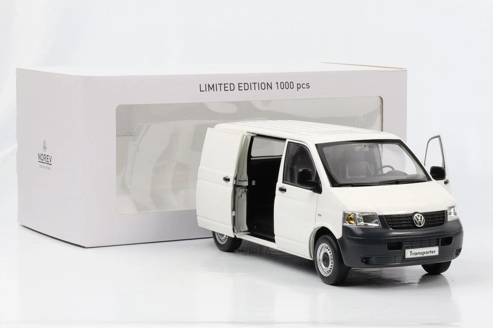 1:18 Norev Volkswagen Bus Transporter VW T5 2003 White Limited - Image 2 of 4