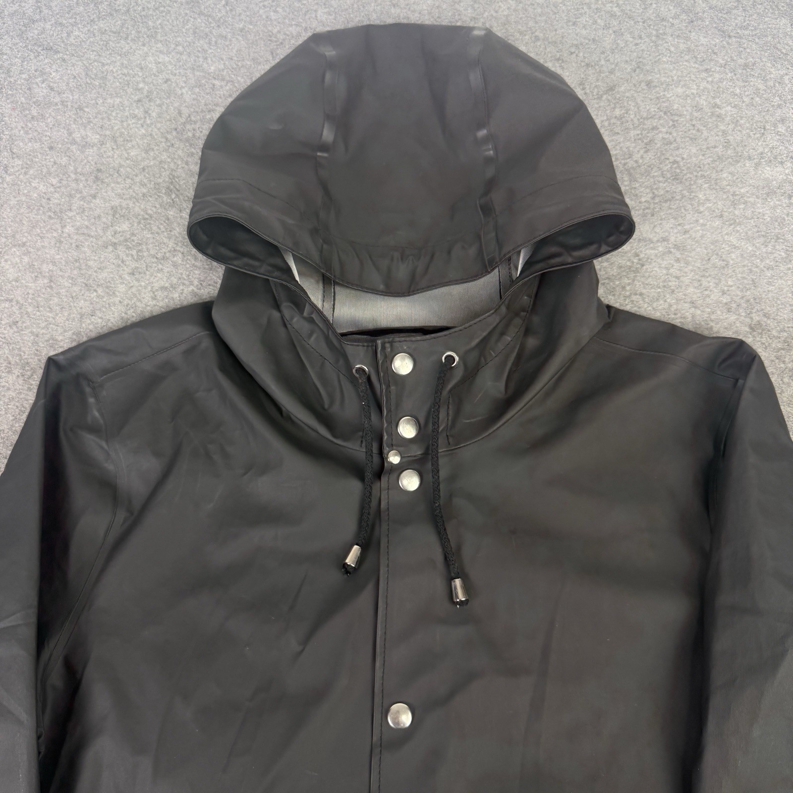 Stutterheim Jacket Mens Medium Black Stockholm Ru… - image 2