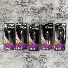 New Feit Electric 300W Halogen Bulbs BPQ300T3 120V T3 R7S Lot of 5 Work Light