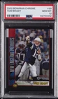 2002 BOWMAN CHROME #99 TOM BRADY PSA 10
