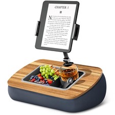 Lap Beanbag Tablet Pillow Stand,Adjustable iPad Holder with Snack Bowl,360  R...