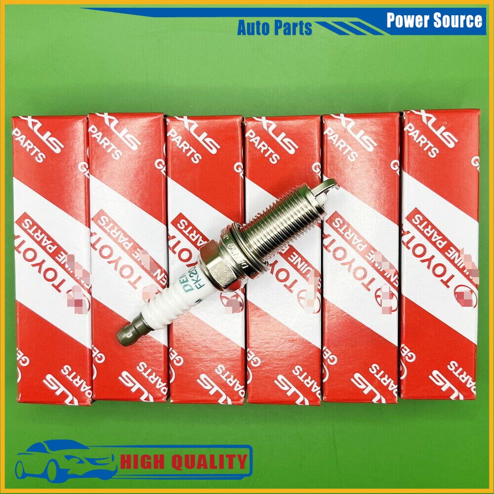 New Set of 6PCS 90919-01247 FK20HR11 Spark Plugs for Avalon Camry Lexus
